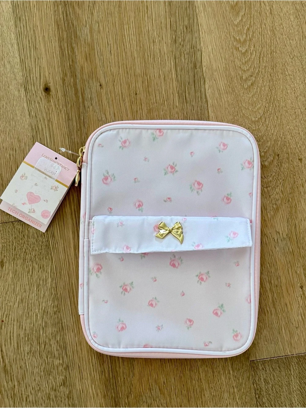 LoveShackFancy Laptop Case + Tech Organizer in Blooming Heirloom